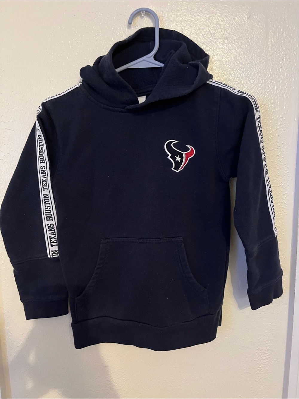 NFL Houston Texans Youth Navy Hooded Sweatshirt with Logo